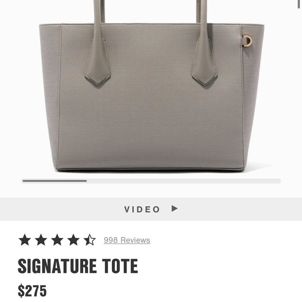 DAGNE DOVER SIGNATURE TOTE IN BLEECKER BLUSH LEGEND SIZE.